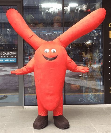 Inflateable mascot suit